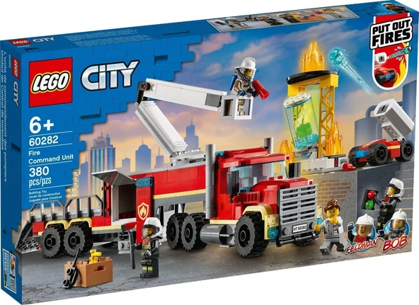 Lego City İtfaiye Komuta Birimi 60282 Yapım Seti; Çocuklar Için Eğlenceli İtfaiye Oyuncağı Yapım Set ürün görseli 1