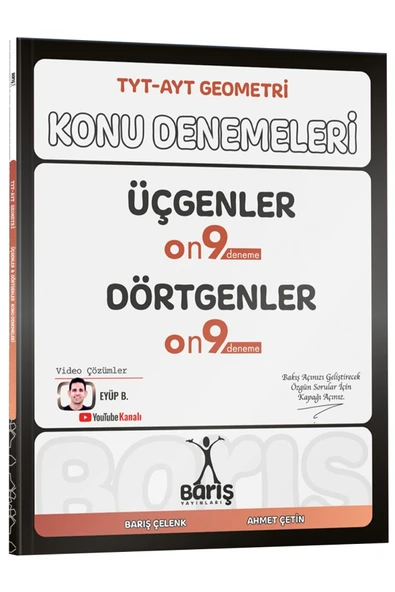 Barış Yayınları TYT - AYT Geometri Üçgenler Dörtgenler Konu Denemeleri ürün görseli 1