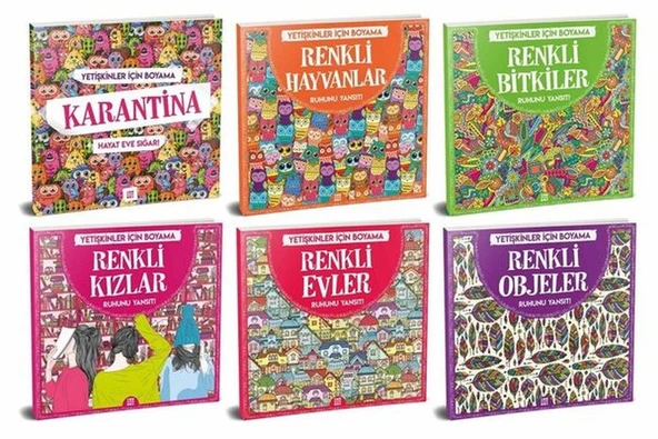 Yetişkinler İçin Boyama Seti 6'lı ürün görseli 1