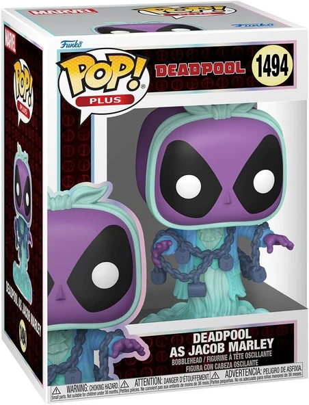 Funko Pop Plus Marvel: Deadpool Lit Classics – Deadpool Jacob Marley, Oyuncak Figür ürün görseli 1