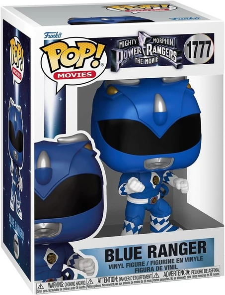 Funko Pop! Movies: Mighty Morphin Power Rangers Movie - Blue Ranger - Koleksiyon Vinil Figür - Hediy ürün görseli 1