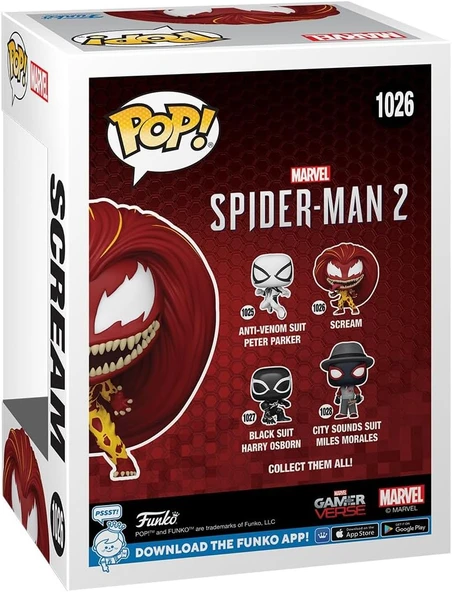 Funko Pop Games: Spider Man - Scream (Mary Jane) Figür - Resim 3