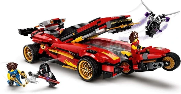 Lego Ninjago Legacy X-1 Ninja Turbo Otomobili 71737 Motosiklet Ve Koleksiyonluk Minifigürler İçeren ürün görseli 1