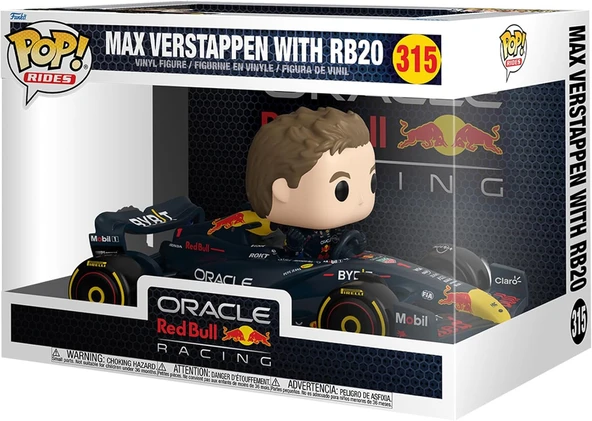 Funko Pop! Rides Super Deluxe: Racing - Max Verstappen With Rb20 - Racing - Koleksiyon Vinil Figür - ürün görseli 1
