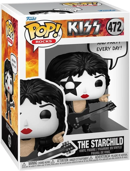 Funko Pop! Sayings: The Starchild - (Rock And Roll All Nite) - Kiss - Koleksiyon Vinil Figür - Hediy ürün görseli 1