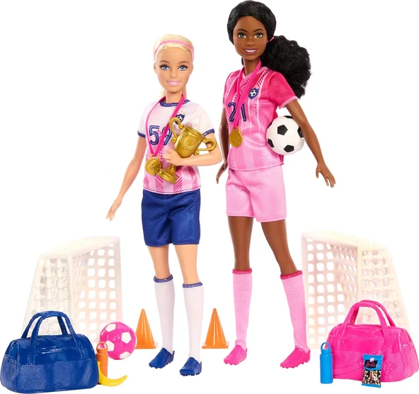 Barbie Kariyer Bebekleri Ve 15 Aksesuar, Barbie 'Brooklyn' Ile Sarı Saçlı Ve Minyon Bebek, 2 Kale, 2 ürün görseli 1