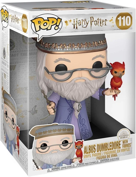 Funko 48038 Deluxe Pop Figür - Harry Potter: 10" Dumbledore W/Fawkes, Multicolor ürün görseli 1
