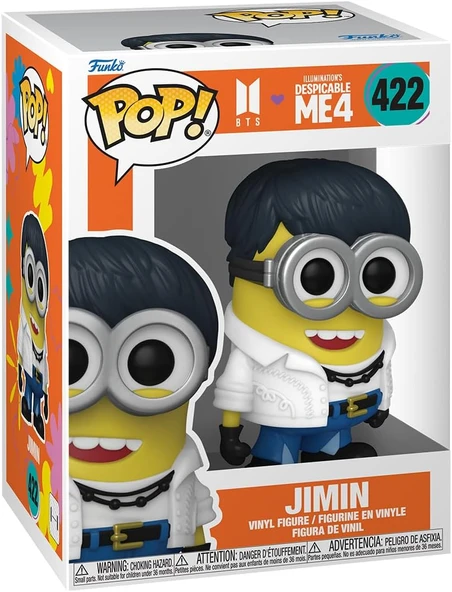 Funko Pop! Rocks: Minions X Bts - Jimin - Bts + Minions - Koleksiyon Vinil Figür - Hediye Fikri - Re ürün görseli 1