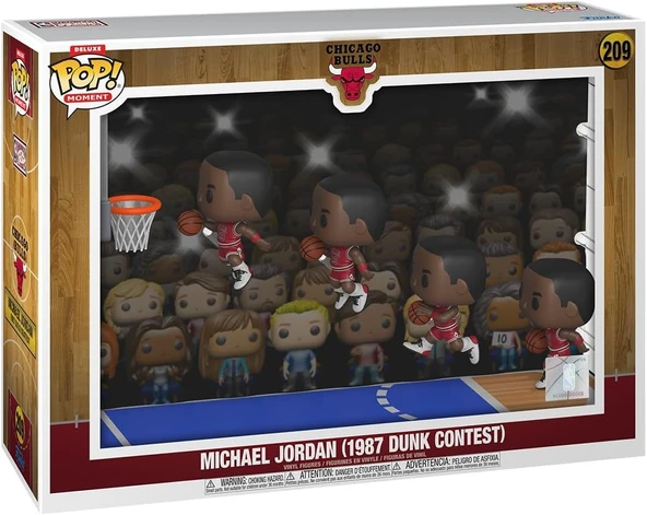 Funko Pop! Moments Deluxe: Chicago Bulls - Michael Jordan - 1987 Dunk Yarışması - Koleksiyon Vinil F ürün görseli 1