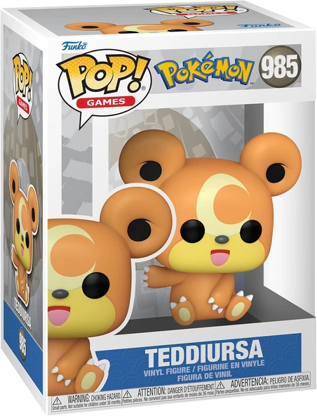 Funko Pop! Oyunlar: Pokemon - Teddiursa - Vinil Koleksiyon Figürü - Hediye Fikri - Resmi Ticari Ürün ürün görseli 1