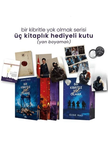 Bir Kibritle Yok Olmak Serisi - Üç Kitaplık Yan Boyamalı Hediyeli Kutu ürün görseli 1