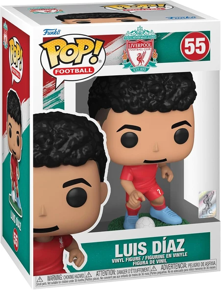 Funko Pop! Soccer: Liverpool Fc - Luis Diaz - Vinil Koleksiyon Figürü - Hediye Fikri - Resmi Ticari ürün görseli 1