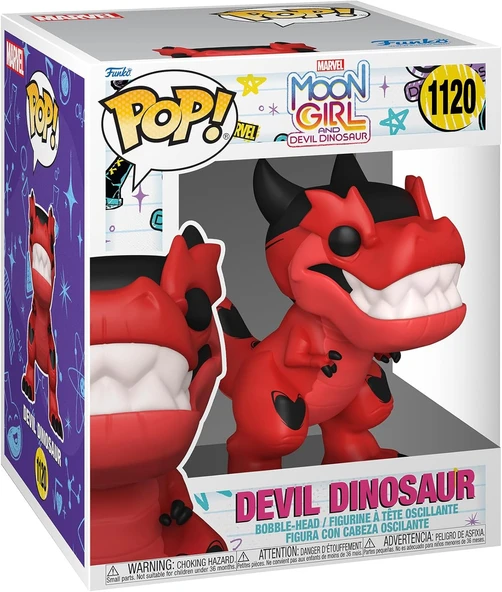 Funko Deluxe Pop Figür - Marvel: Moon Girl And Devil Dinosaur - 6'' Devil Dinosaur ürün görseli 1