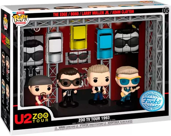Funko Pop Moment Deluxe: U2 S Hayvanat Bahçesi Tv Turu (1993) Vinil Figürler (2022 Sınırlı Sayıda Öz ürün görseli 1