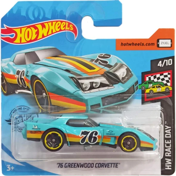 Hot Wheels Sıcak Tekerlekler '76 Greenwood Corvette Hw Yarış Günü 4/10 2020 ürün görseli 1
