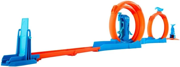 Hot Wheels Track Creator Triple Loop Kit, Jdw39 - Resim 5