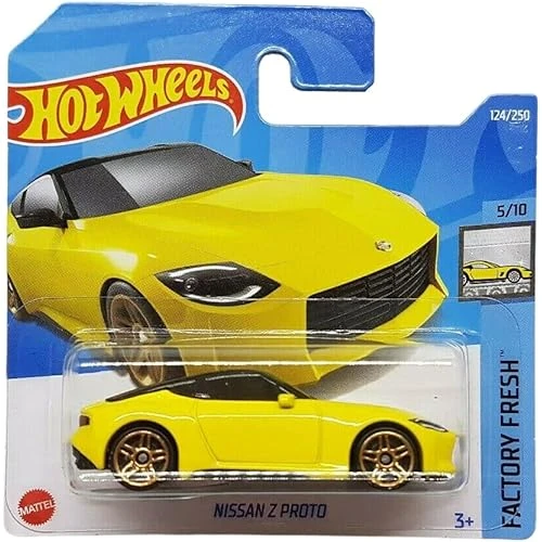 Hot Wheels - Nissan Z Proto - Factoty Fresh 5/10 - Hct13 - Kısa Kart - Sarı - Mattel 2022 ürün görseli 1