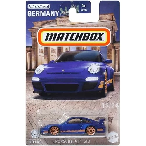 Matchbox Porsche 911 Gt3 - Blue (1/64) Matchbox 2024 Germany ürün görseli 1