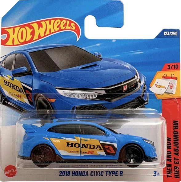 Hot Wheels 2018 Honda Civic Type R, Mavi, Jbb77, 2025 Model ürün görseli 1