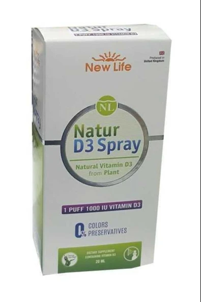 New Life Natur D3 Spray 1000 IU 20 ml ürün görseli 1