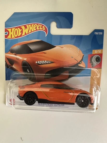 Hot Wheels - Koenigsegg Gemera - Hw Turbo 8/10 - Hcx35 - Short Card - Supersportwagen - Mattel 2022 ürün görseli 1