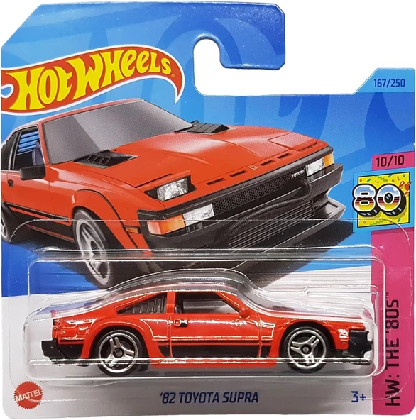 Hot Wheels - ´82 Toyota Supra - Hw: The ´80S 10/10 - Hkg87 - Short Card - Kırmızı - Mattel 2023 ürün görseli 1