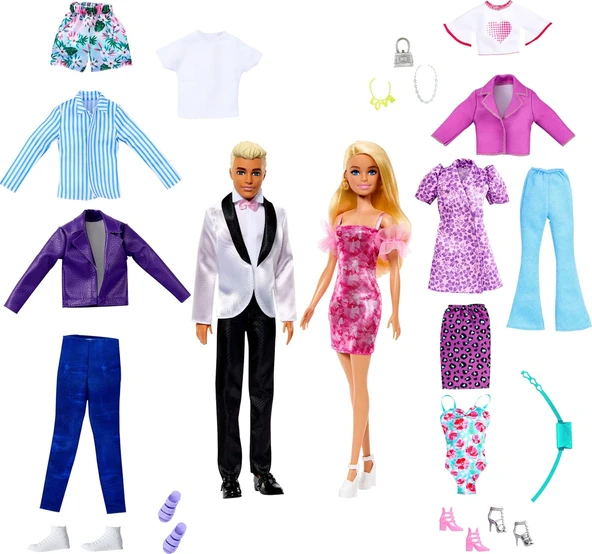 Barbie Giysiler, Aksesuarlar, Elbiseler, Tişörtler, Pantolonlar, Mayolar Ve Daha Fazlasıyla Barbie V ürün görseli 1