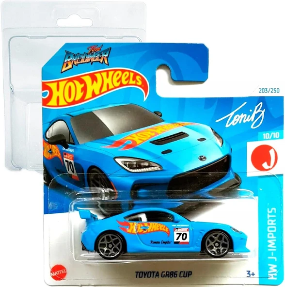 Hot Wheels Toyota Gr86 Cup Toni Breidinger Hw J-Imports 10/10 (203/250) Hry77 Mavi 2024 + Koruyucu K ürün görseli 1