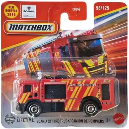 Matchbox - Scania Xt Fire Truck - Red (1/64) Jbr15 ürün görseli 1