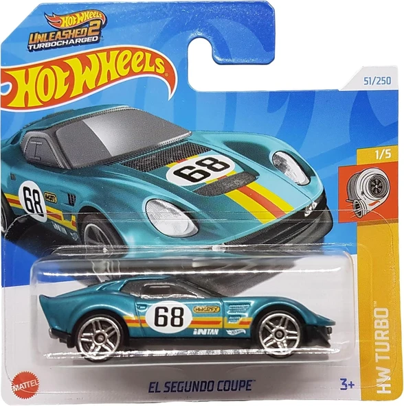 Hot Wheels - El Segundo Coupe - Hw Turbo 1/5 - Htc63 - Short Card - Unleashed 2 Turbocharged - Matte ürün görseli 1