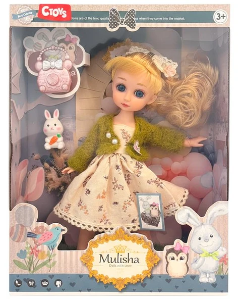 Ctoy Mulisha Dolls with Love Oyuncak Bebek Aksesuarlı 30 cm QJ171C ürün görseli 1