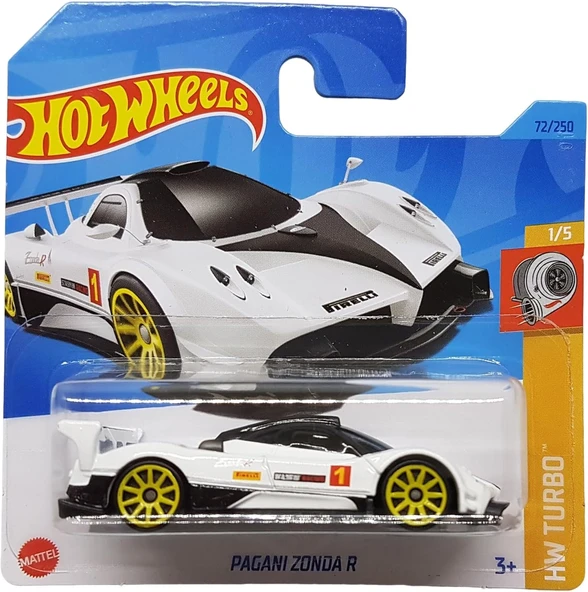 Hot Wheels - Pagani Zonda R - Hw Turbo 1/5 - Hkj36 - Short Card - Pirelli - Beyaz - Mattel 2023 ürün görseli 1