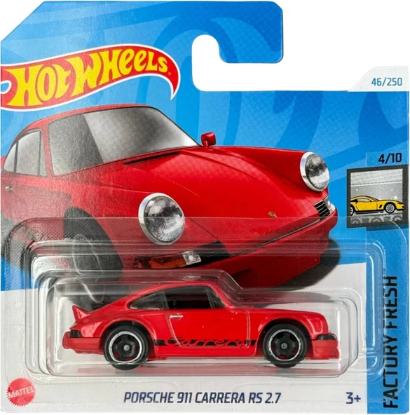 Hot Wheels - Porsche 911 Carrera Rs 2.7 - Factory Fresh 4/10 - Htd08 - Short Card - Kırmızı - Mattel ürün görseli 1