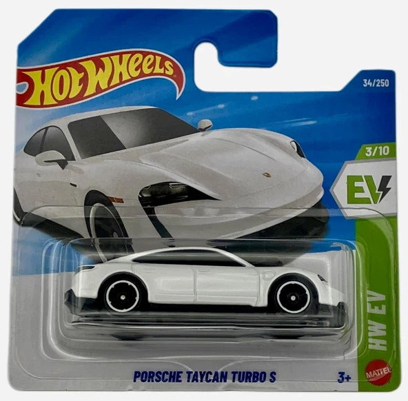 Hot Wheels - Porsche Taycan Turbo S (1/64) White - Jjj05 ürün görseli 1