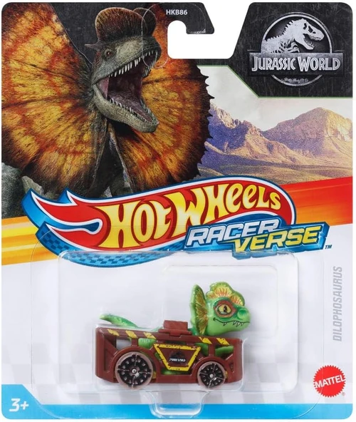 Hot Wheels Racerverse Tekli Arabalar Hkd34 Jurassic World Dilophosaurus ürün görseli 1