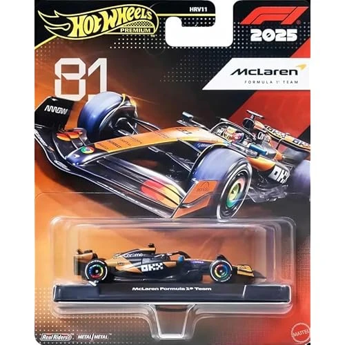 Hot Wheels Premium 2025 Formula 1 Mclaren (#81) Hrv11 - Jkd81 ürün görseli 1