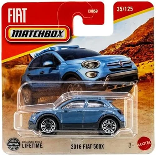 Matchbox 2016 Fiat 500X - Blue Sky Metalic (1/64) Jbr96 ürün görseli 1