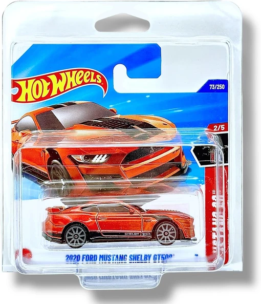 Hot Wheels - 2020 Ford Mustang Shelby Gt500 - Mustang 60. 2/5 - Jbb16 - Short Card - Turuncu - Matte ürün görseli 1