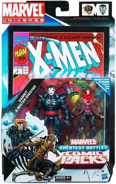 Marvel Universe X-Men Gambit  & Mister Sinister - 9 cm ürün görseli 1