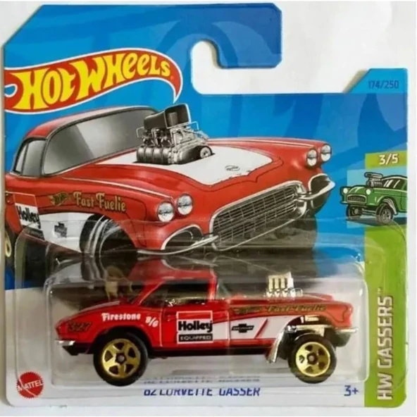 Hot Wheels-62 Corvette Gasser 5785-Hkh64 ürün görseli 1