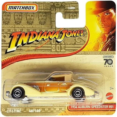 Matchbox - 1936 Auburn Speedster 851 - Indiana Jones (1/64) Hkw50 ürün görseli 1
