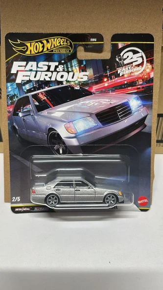 Hot Wheels Premium 2026 Fast And Furious 25. Yıl Mercedes-Benz 500 Sel Hnw46 ürün görseli 1
