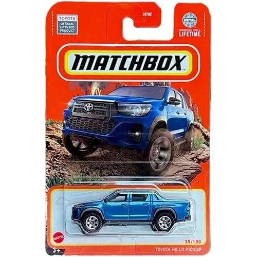 Matchbox Toyota Hilux Pickup - Blue (1/64) Long Card - Hvl85 ürün görseli 1