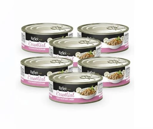 Reflex Plus Et Suyunda Ton Balığı ve Karidesli Kedi Yaş Mama Konservesi 70 Gr - 6 ADET ürün görseli 1