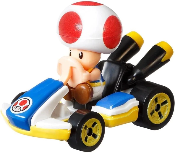 Hot Wheels Mario Kart Toad With Standard Kart Racer ürün görseli 1