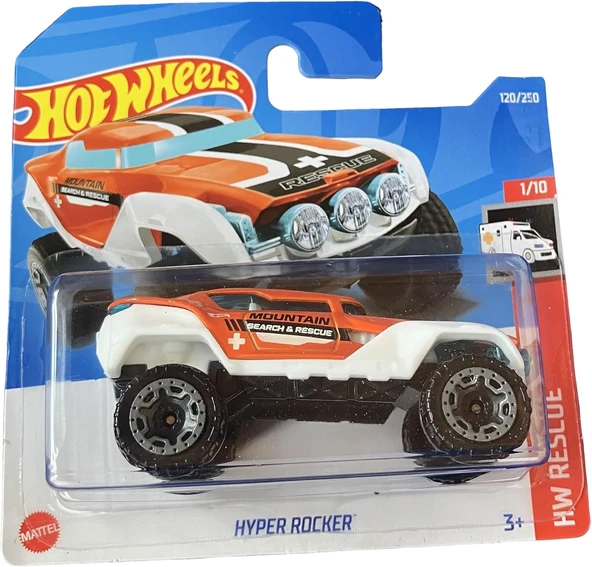 Hot Wheels - Hyper Rocker - Hw Rescue 1/10 - Hcx26 - Short Card - Mountain Search & Rescue - Mattel ürün görseli 1