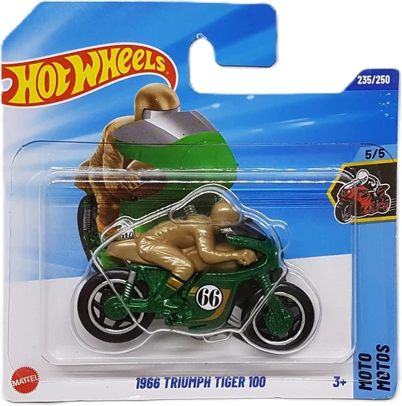 Hot Wheels - 1966 Triumph Tiger 100 - Hw Moto 5/5 - Jbc32 - Short Card - Th Treasure Hunt - Motosikl ürün görseli 1