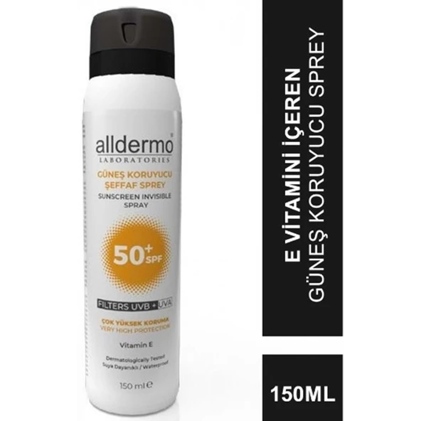 ALLDERMO INVİSİBLE AEROSOL SPREY SPF50 150 ML ürün görseli 1