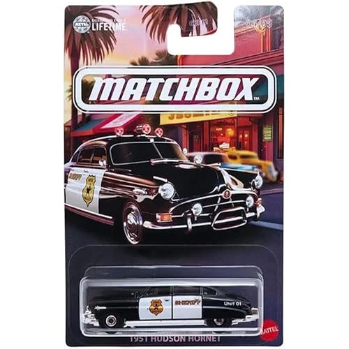 Matchbox - 1951 Hudson Hornet - Police (1/64) Jcg65 ürün görseli 1
