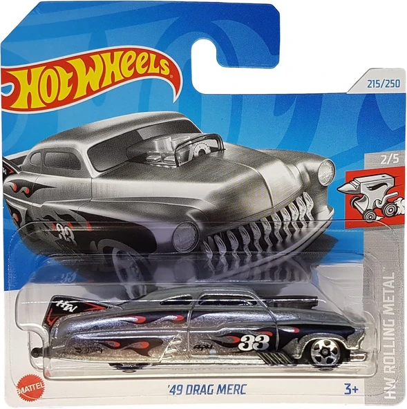 Hot Wheels - ´49 Drag Merc - Hw Rolling Metal 2/5 - Htb54 - Short Card - Ford Racing - Zamac - Matte ürün görseli 1